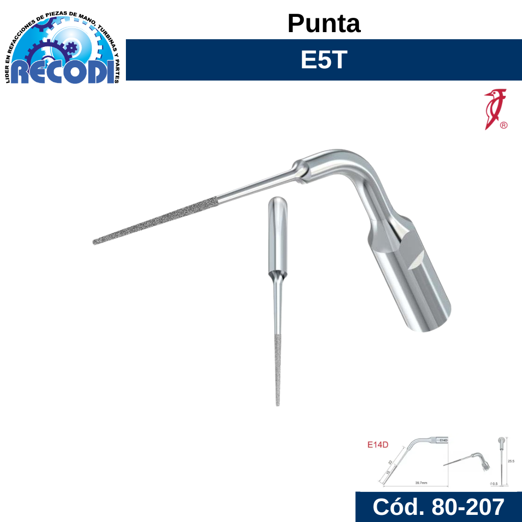 Punta escariador E14D