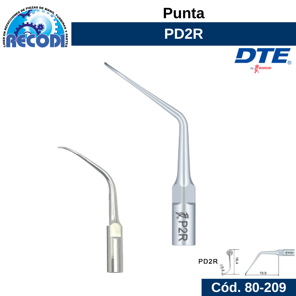 Punta escariador PD2R