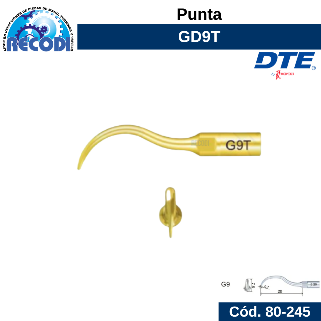 Punta escariador GD9T