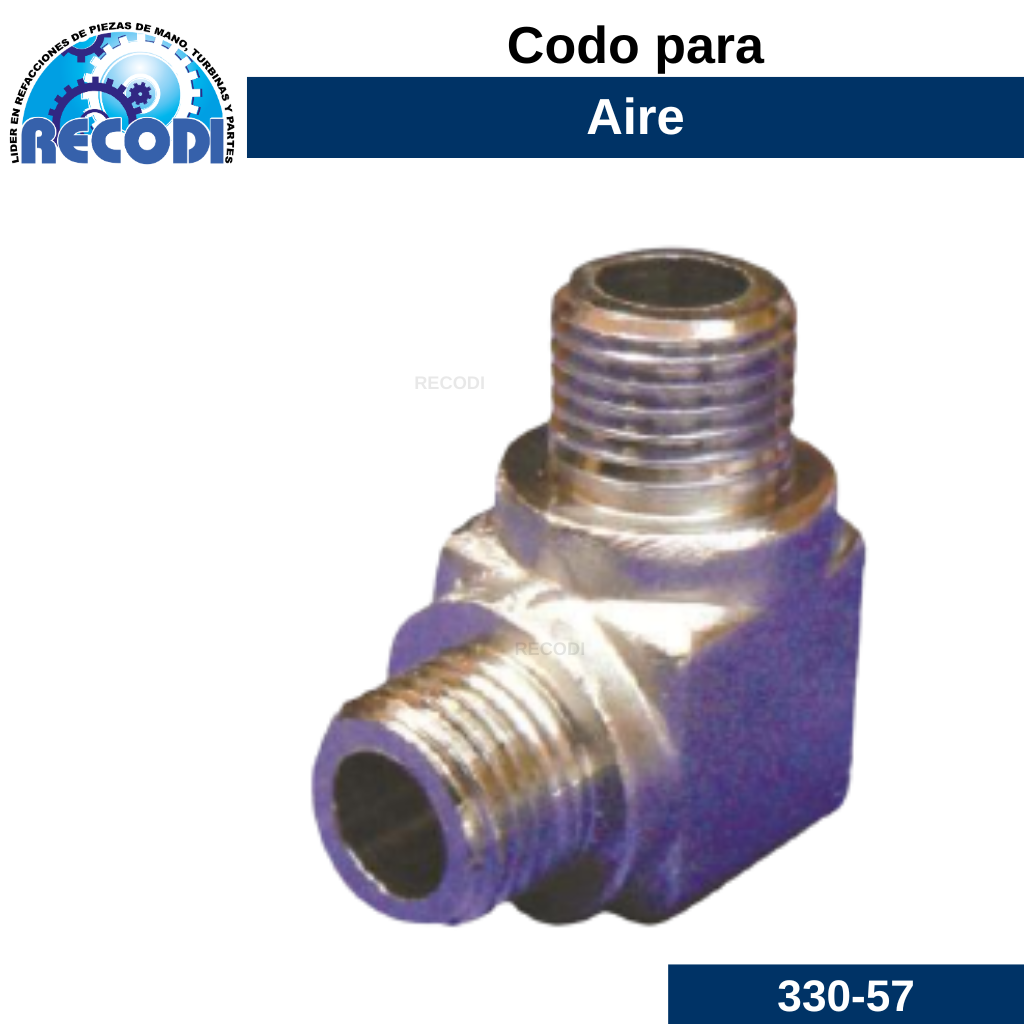 Conector cuadrado aire