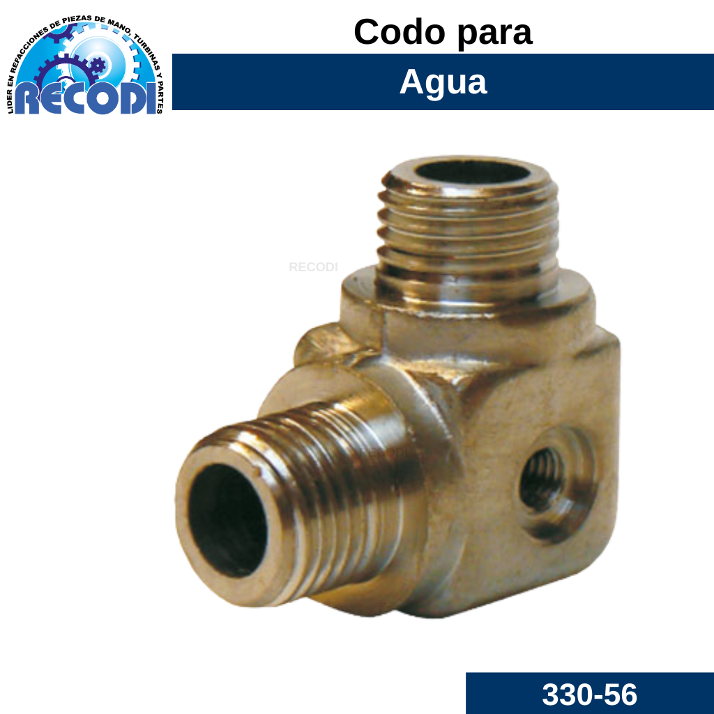 Codo cuadrado agua