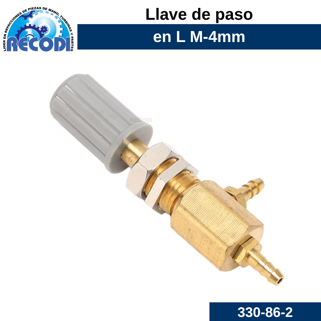 Llave de paso "L" M-4mm