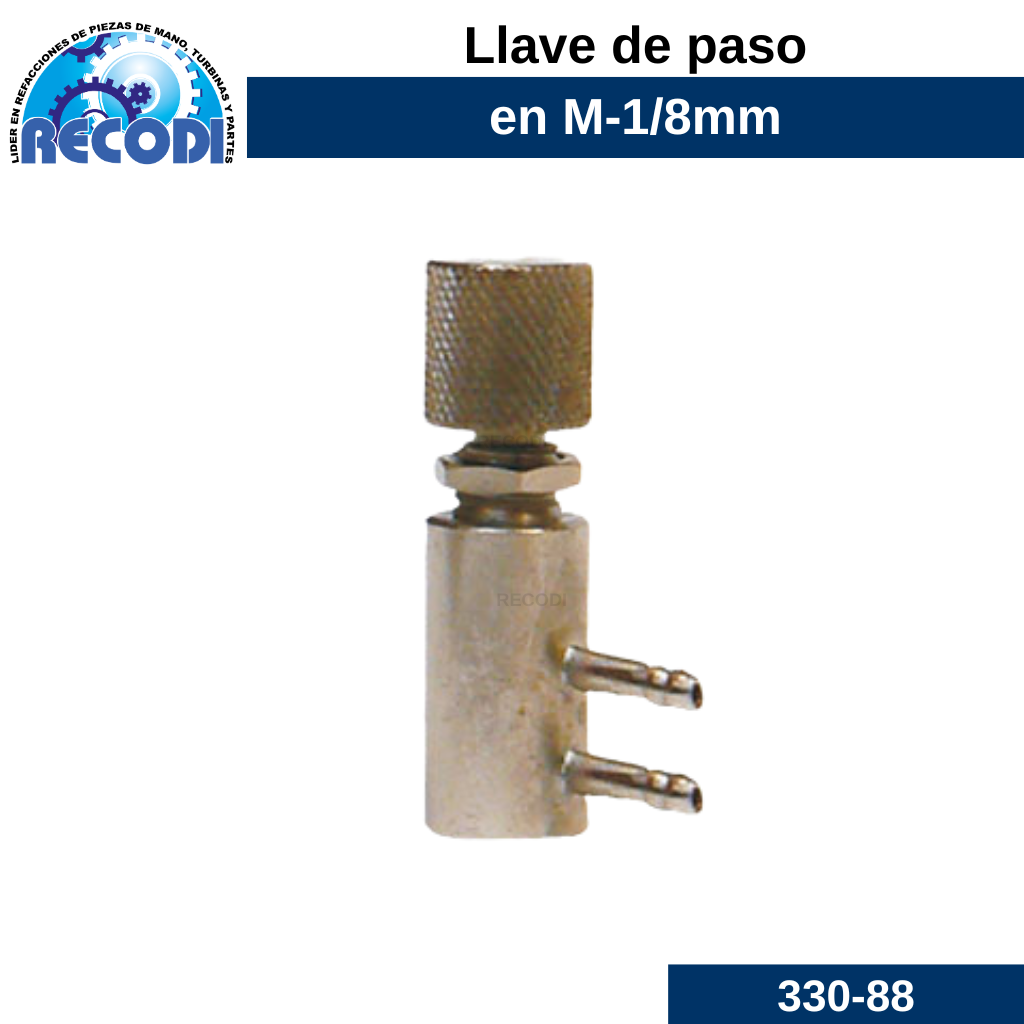 Llave de paso 1/8