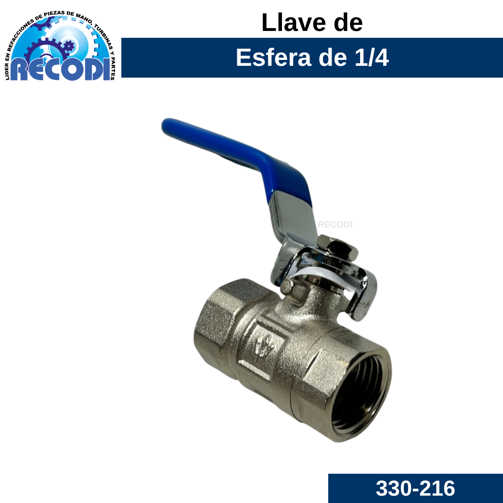 Llave de esfera 1/4