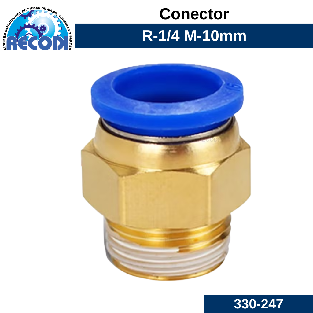 Conector rápido 10x1/4