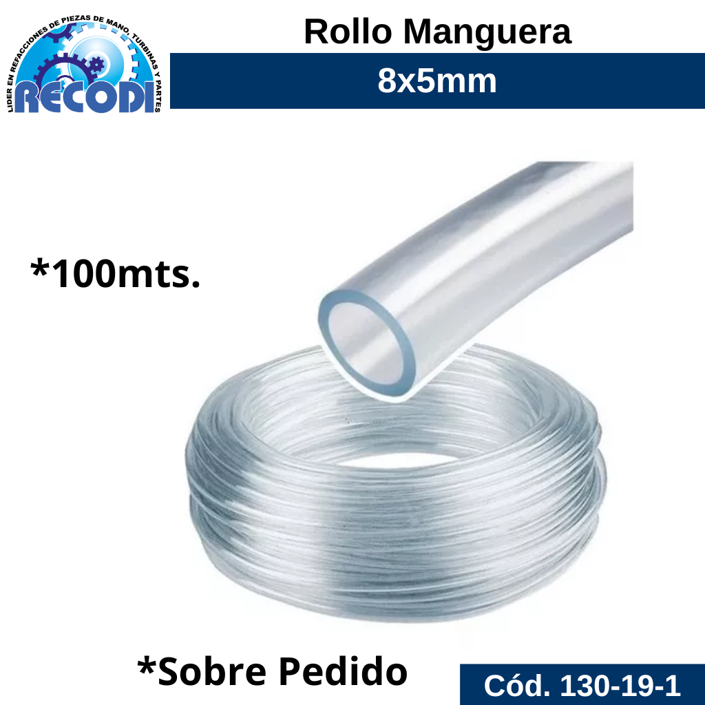 Rollo manguera 8*5mm