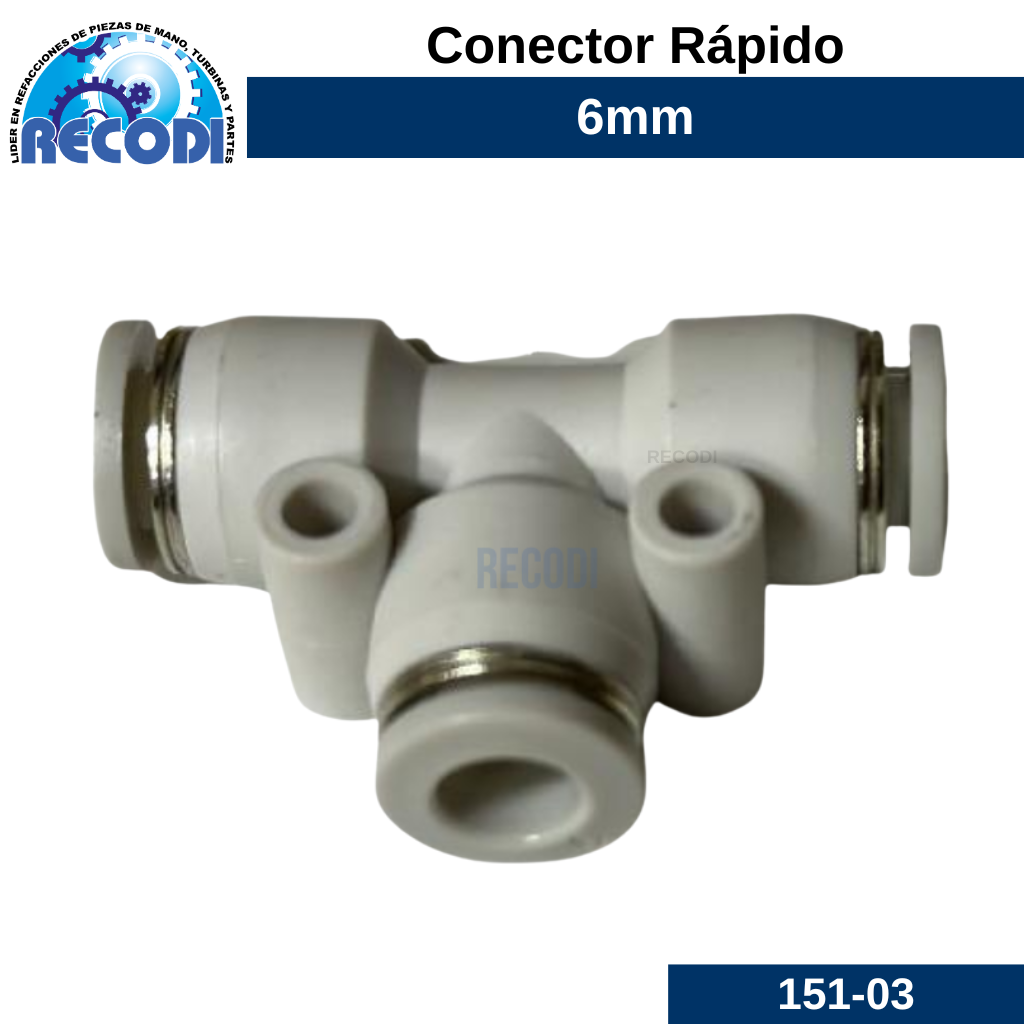 Tee rápida M-6mm