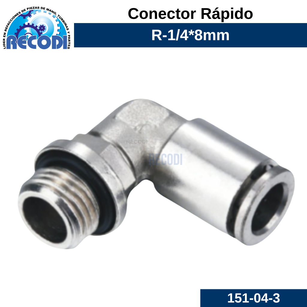 Codo rápido R-1/4 M-8mm