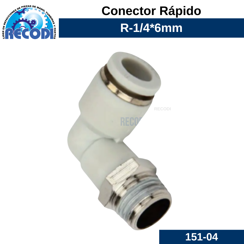 Codo rápido R-1/4 M-6mm