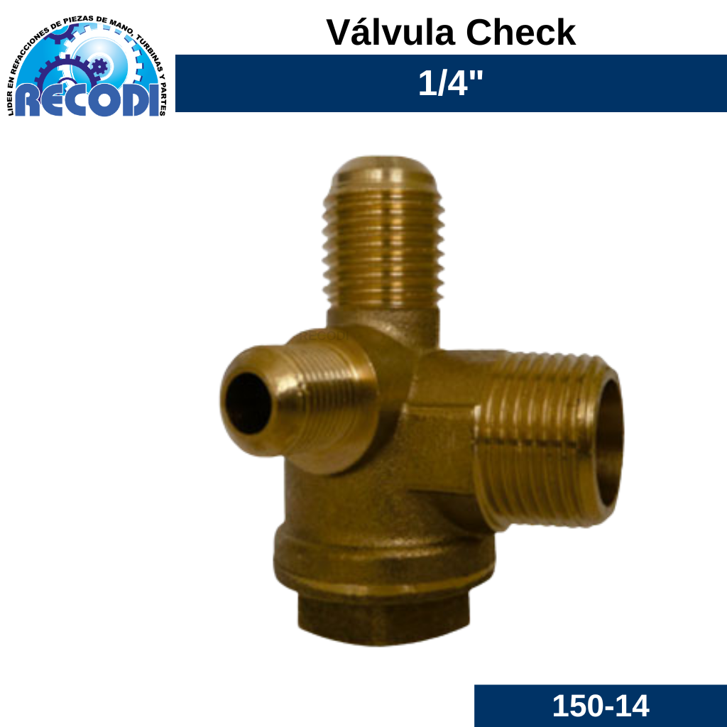 Válvula check 1/4