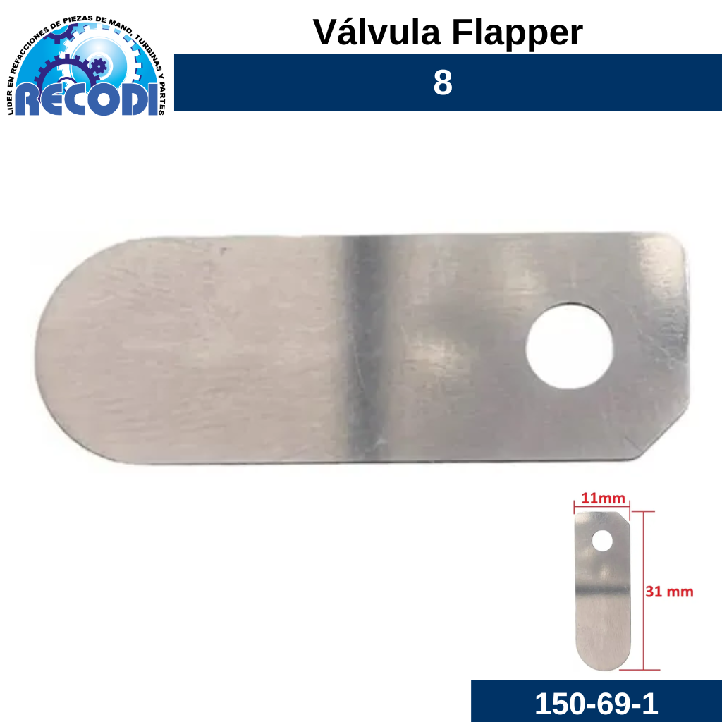 Válvula flapper 8