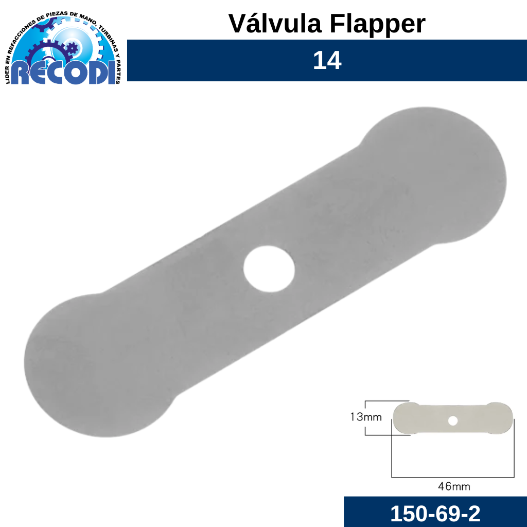 Válvula flapper 14