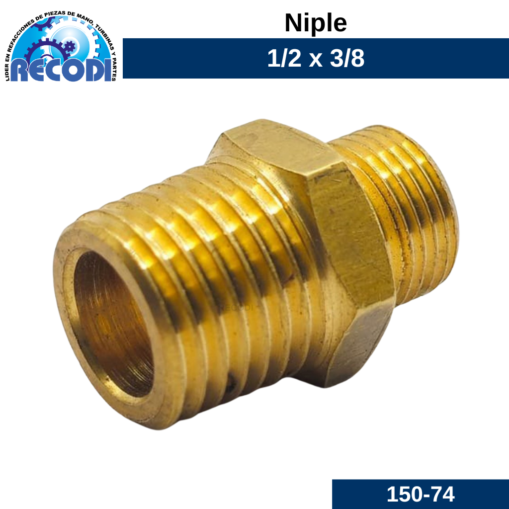 Niple Macho 1/2 x 3/8