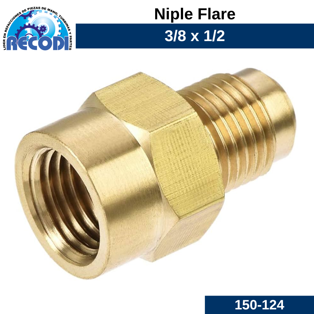 Niple 3/8 x 1/2