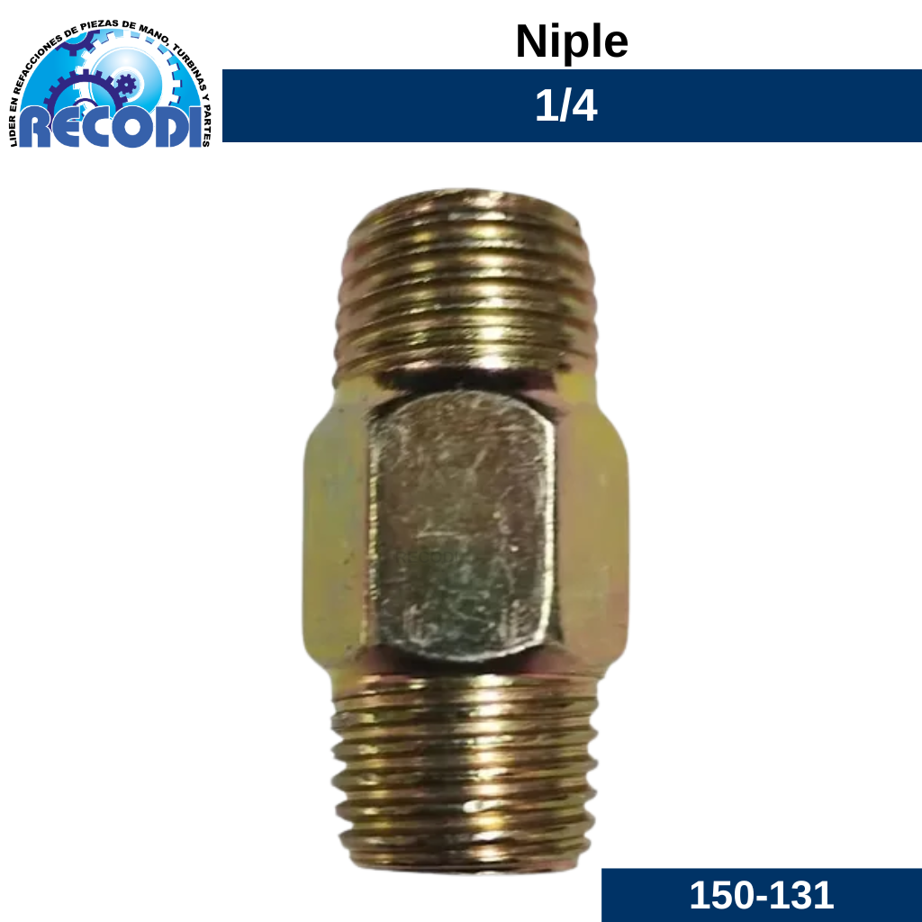 Niple 1/4 macho