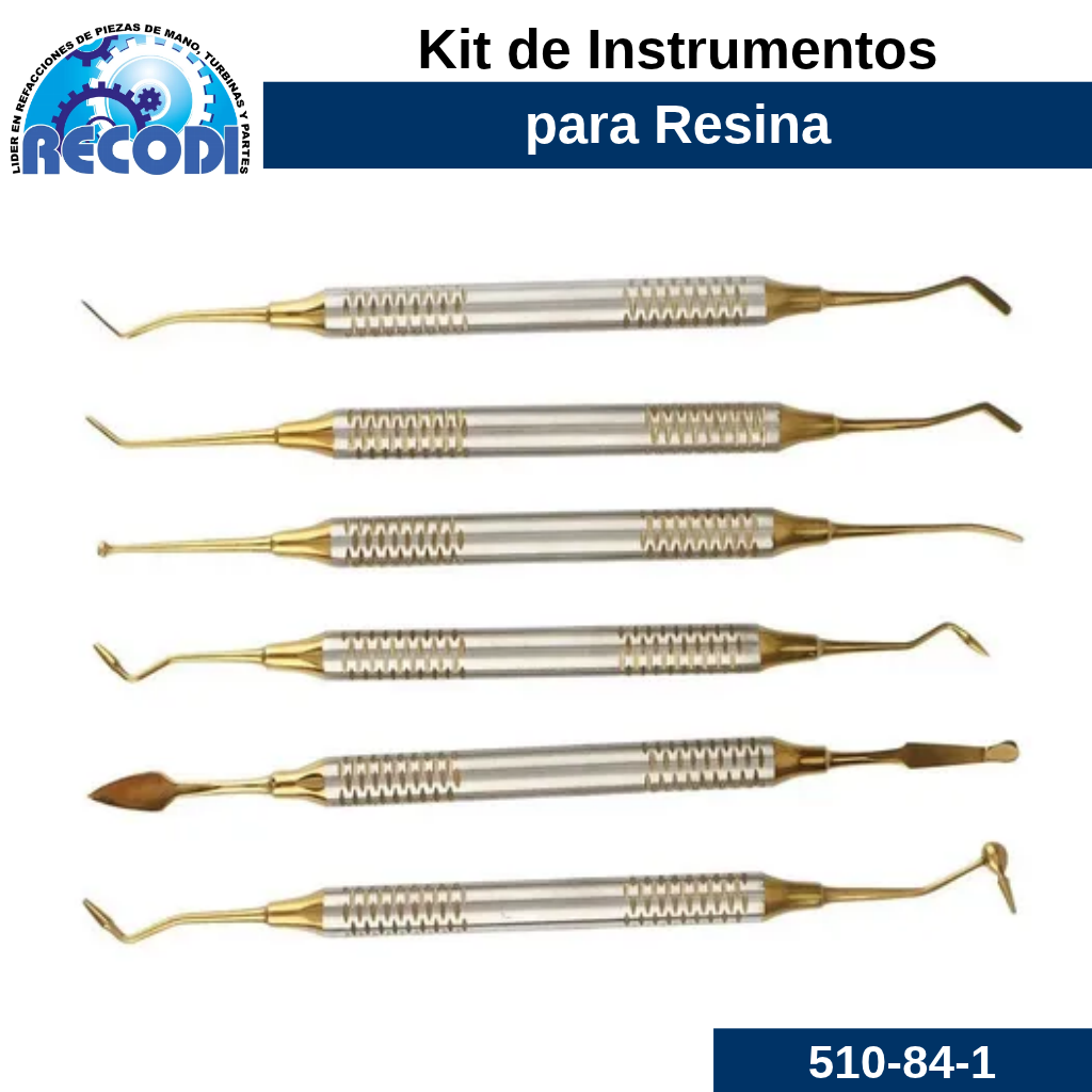Kit de instrumentos de resina teflon