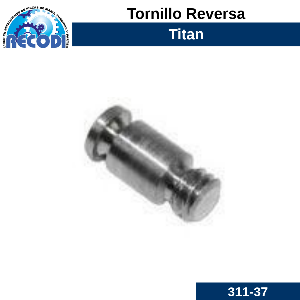 Tornillo reversa