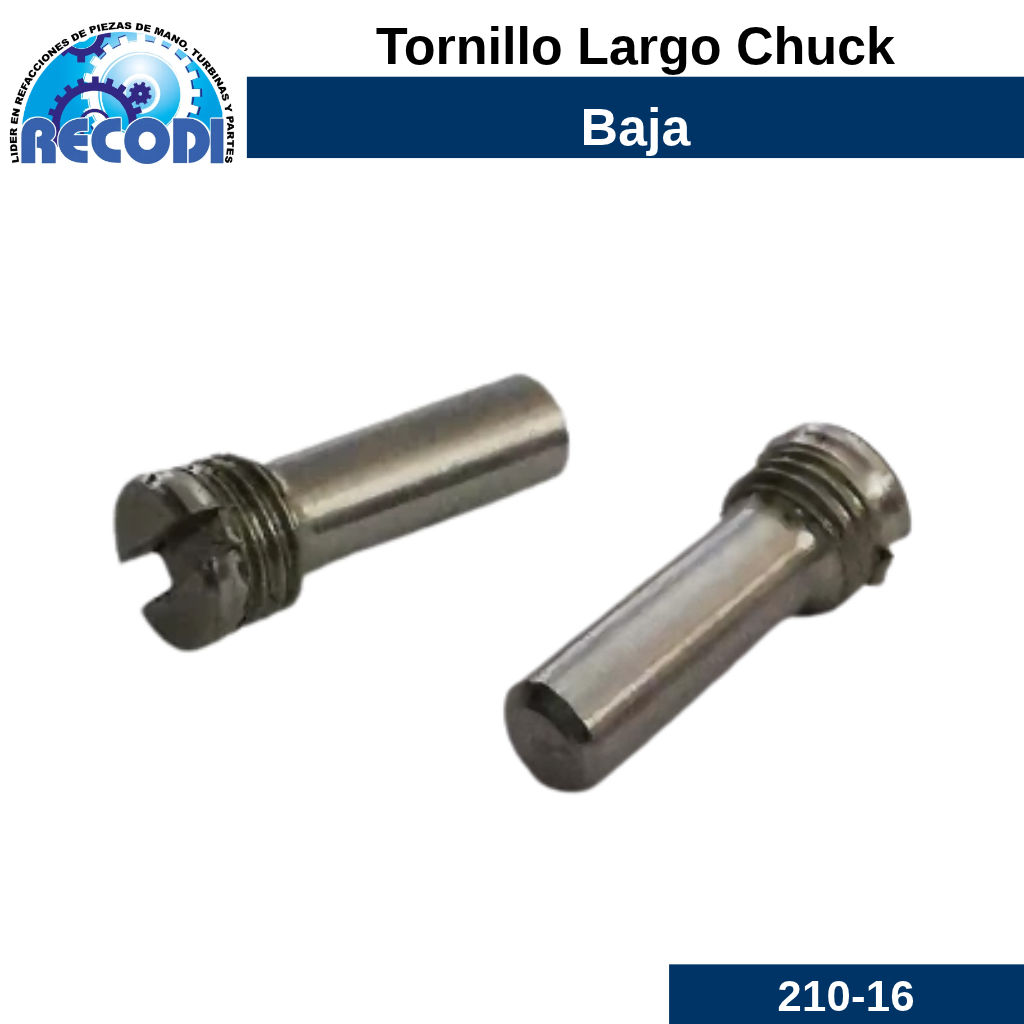 Tornillo largo p/ baja