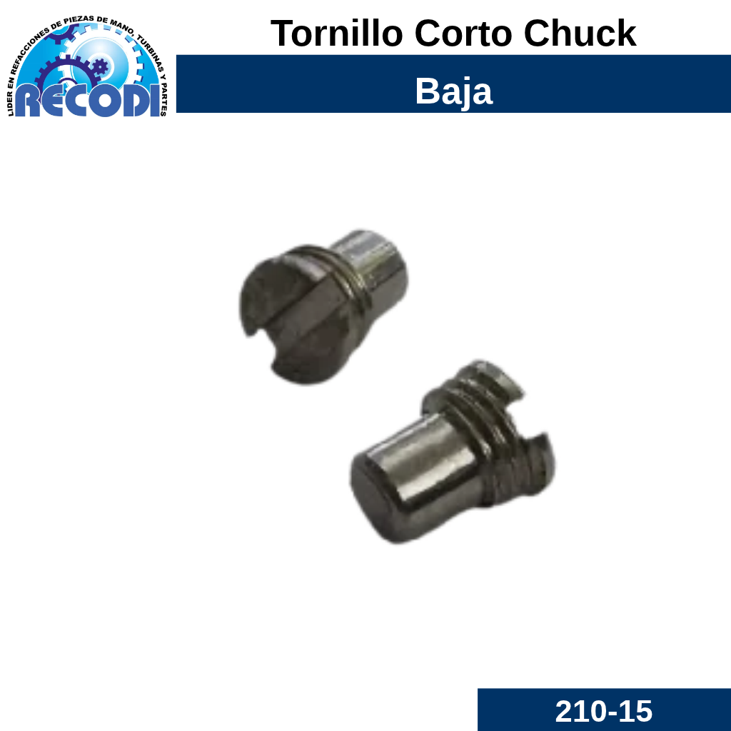 Tornillo corto p/ baja