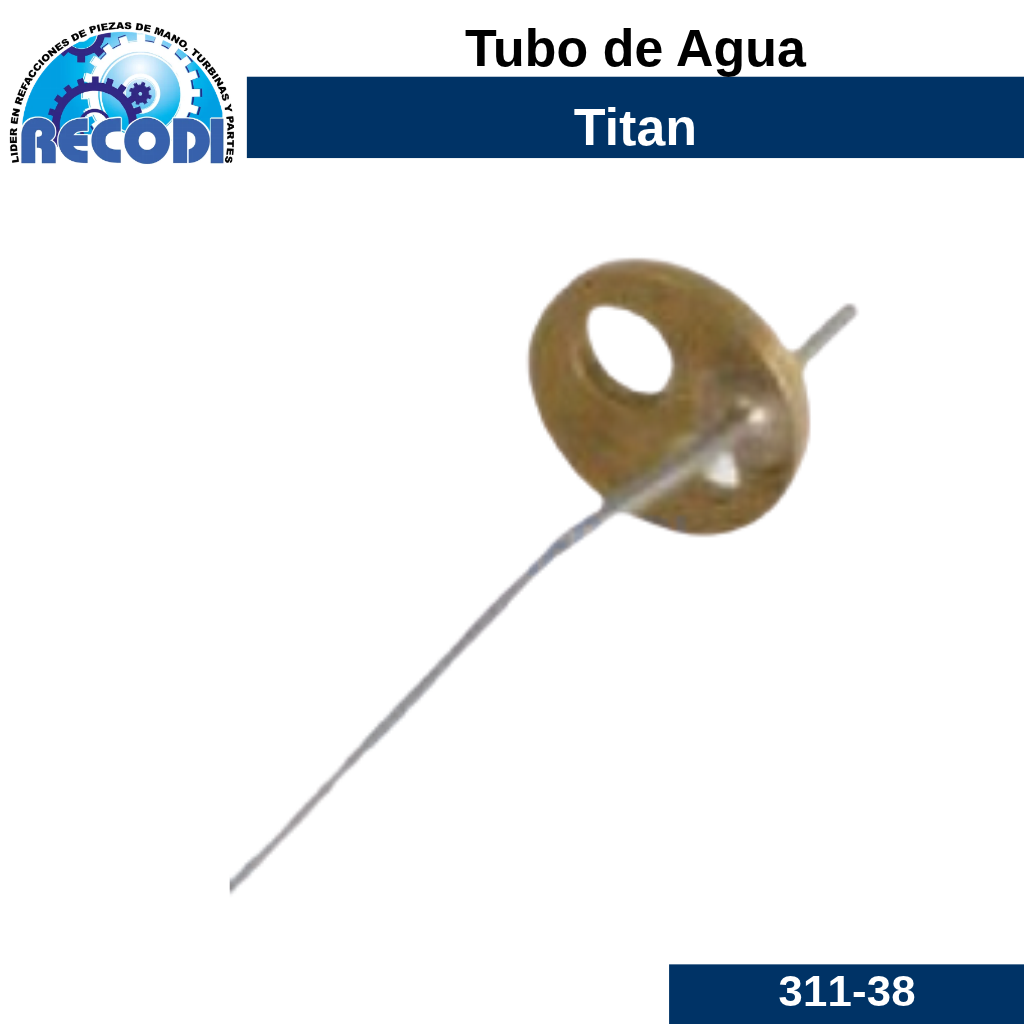 Tubo de agua escariador