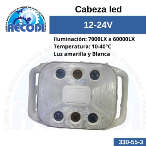 Cabeza 6 led
