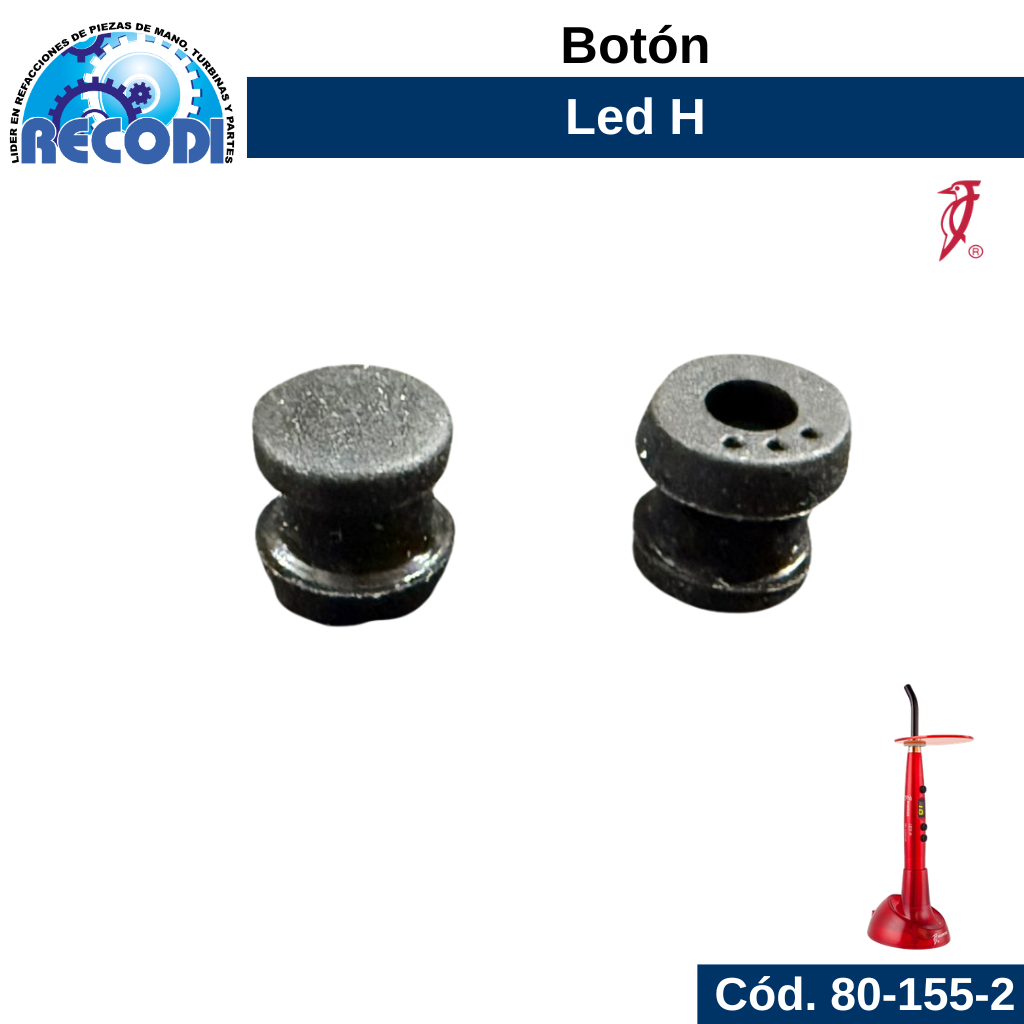 Botón led 001 p/ LED H