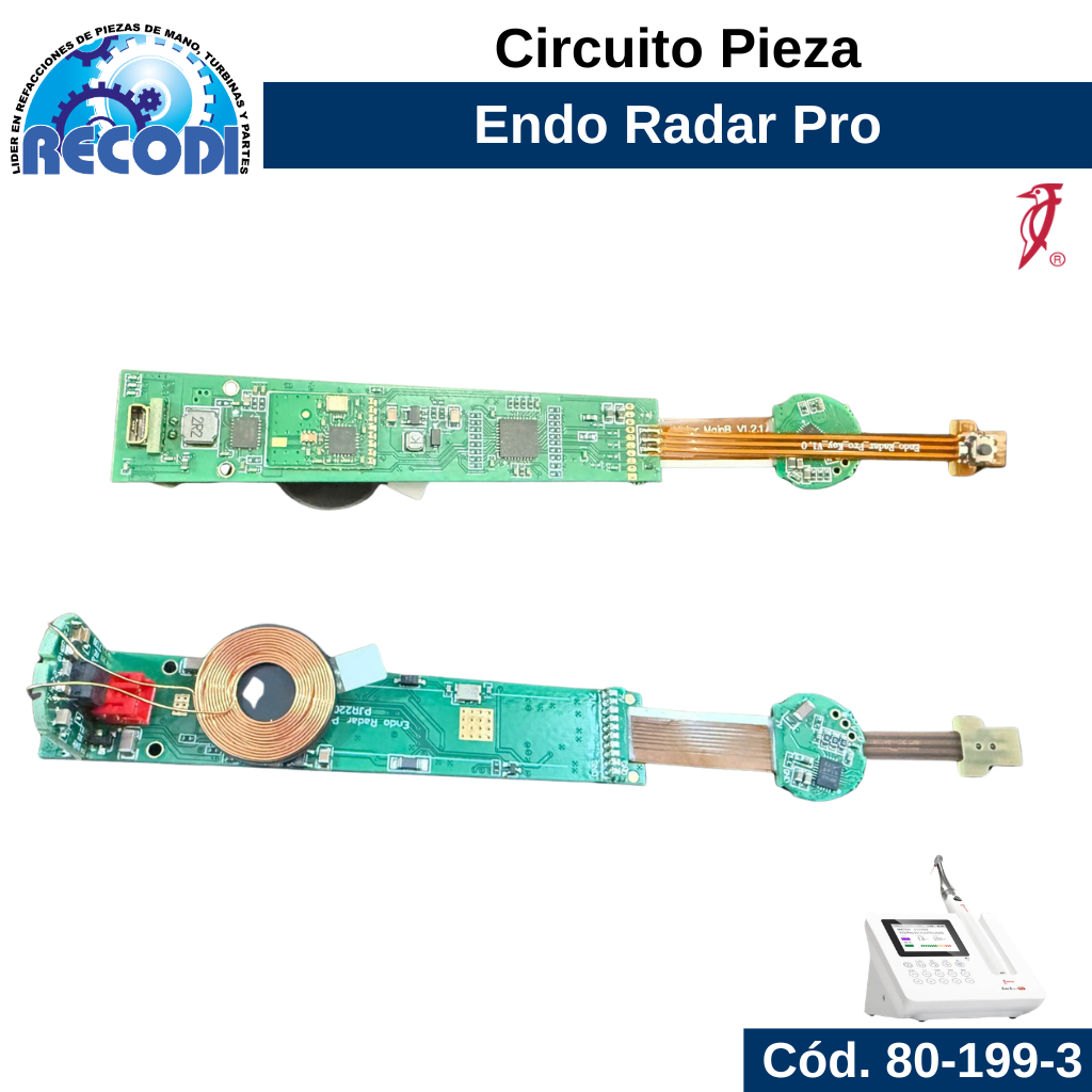 Circuito pieza p/ Endo Radar Pro