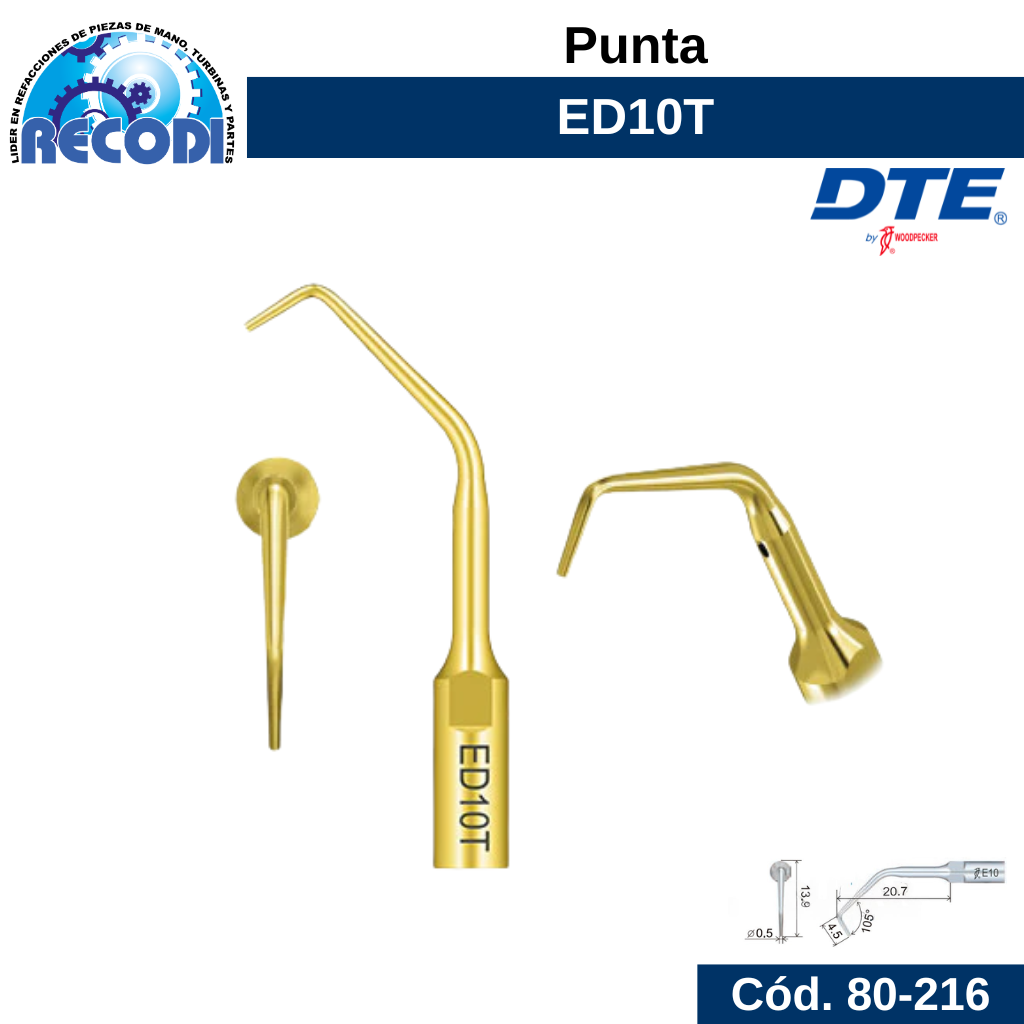 Punta escariador ED10T