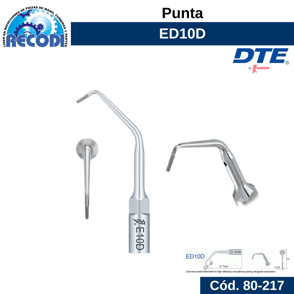 Punta escariador ED10D