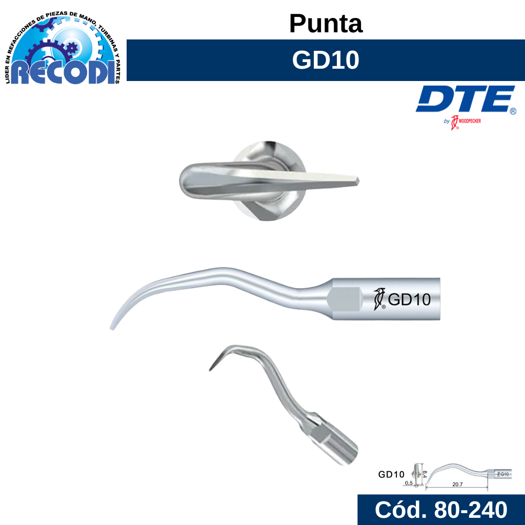 Punta escariador GD10