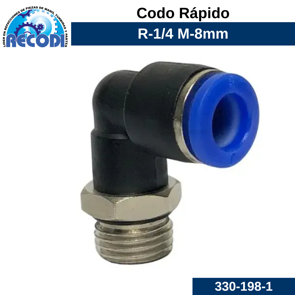 Codo rápido 8mm*1/4