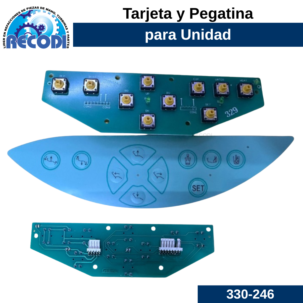 Circuito panel de control