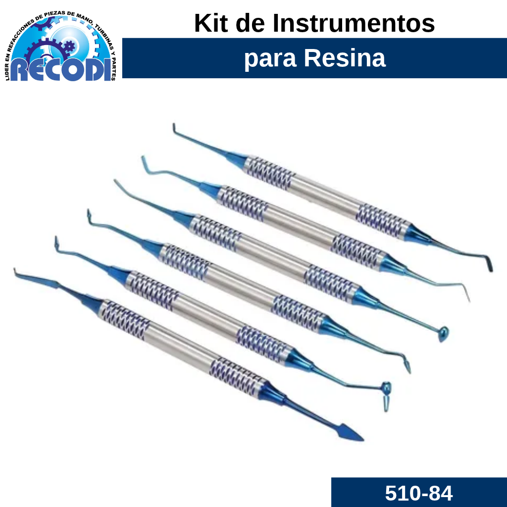 Kit de instrumentos de resina teflon