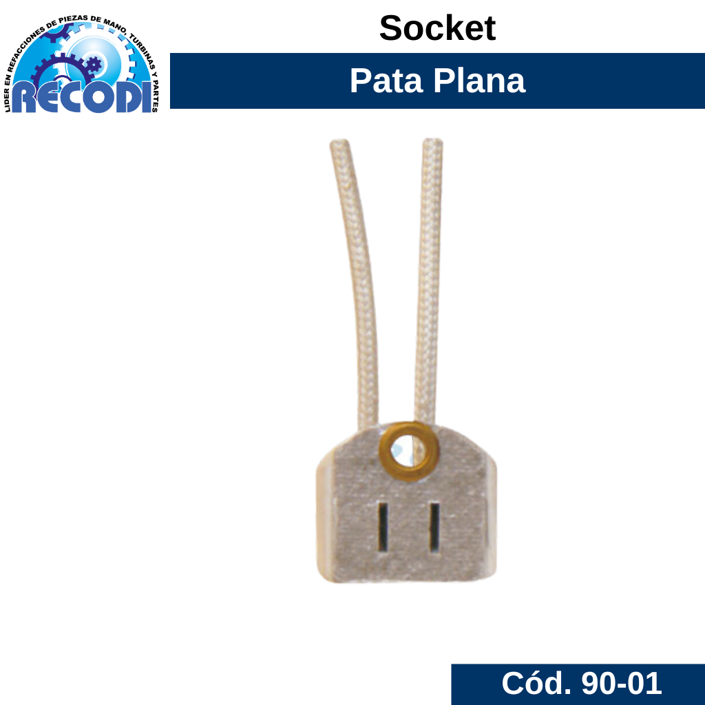 Socket pata plana