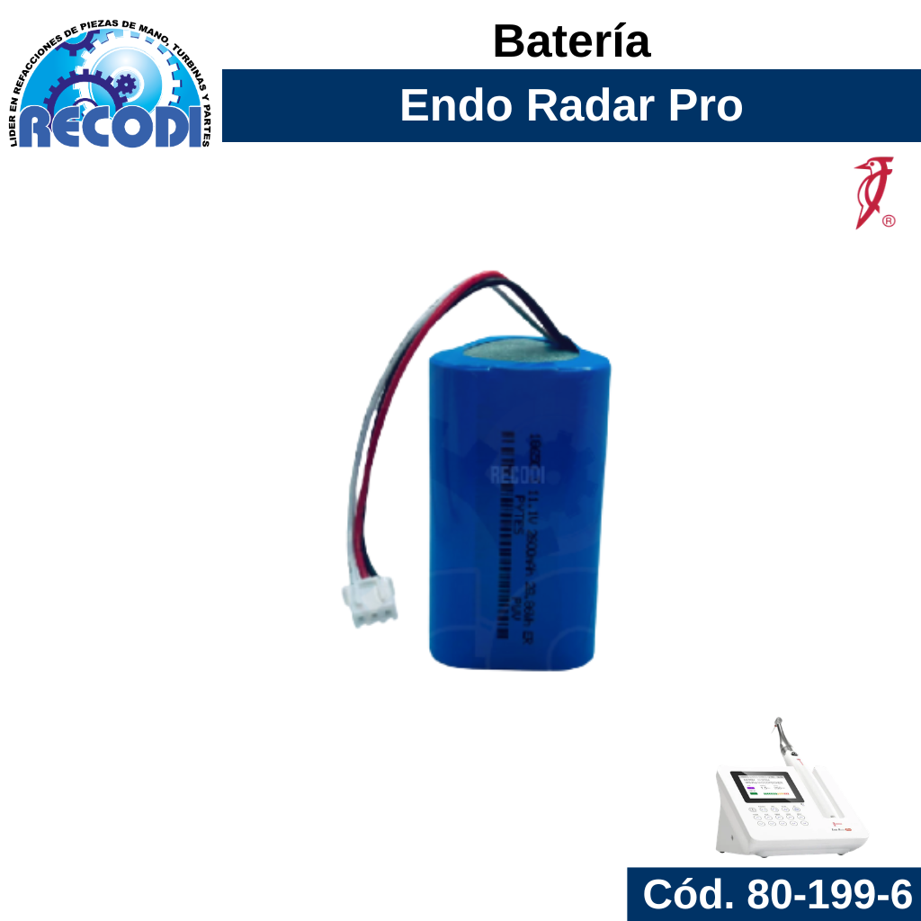 Batería p/ Endo Radar Pro