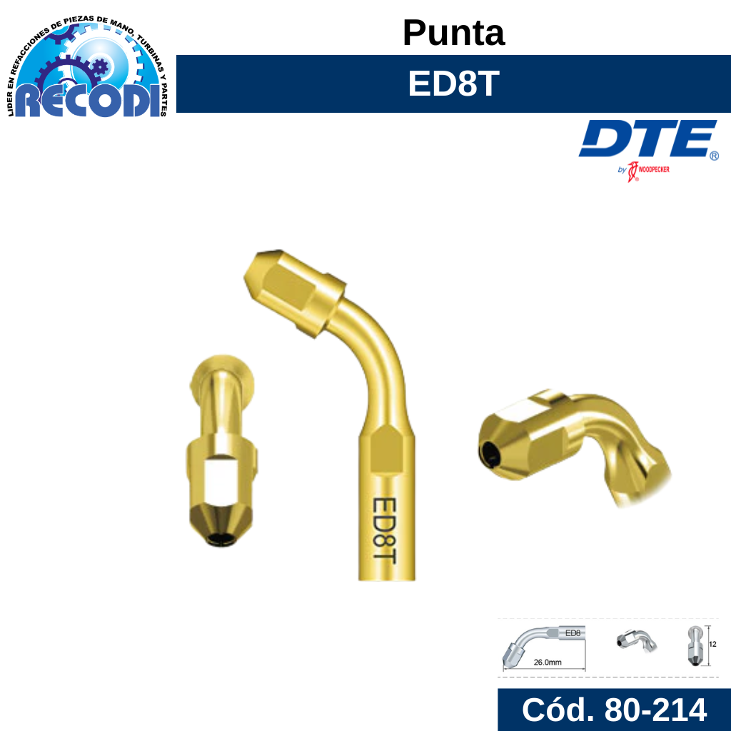 Punta escariador ED8T