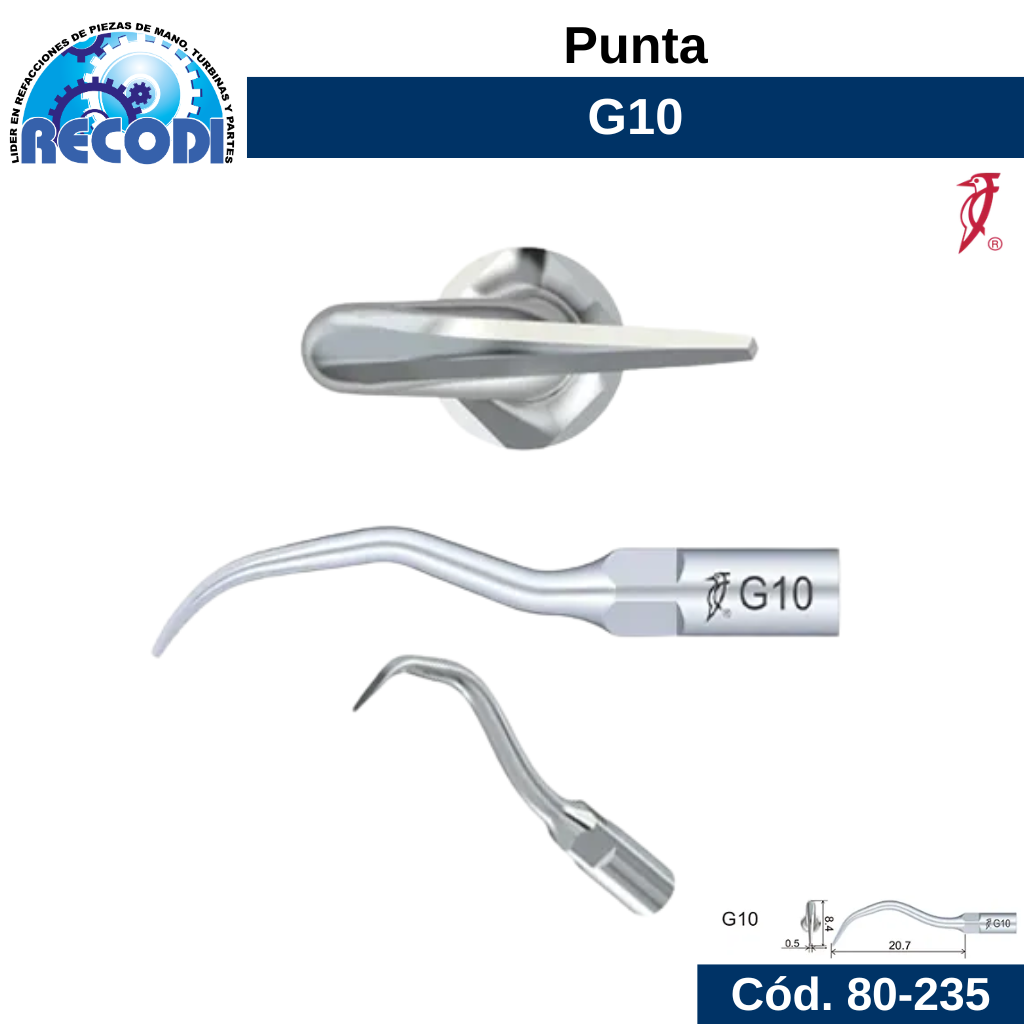 Punta escariador G10