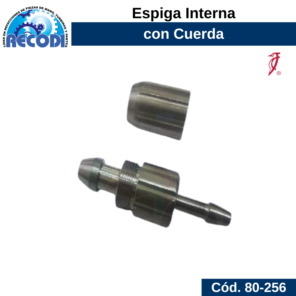 Espiga interna con cuerda p/ escariador