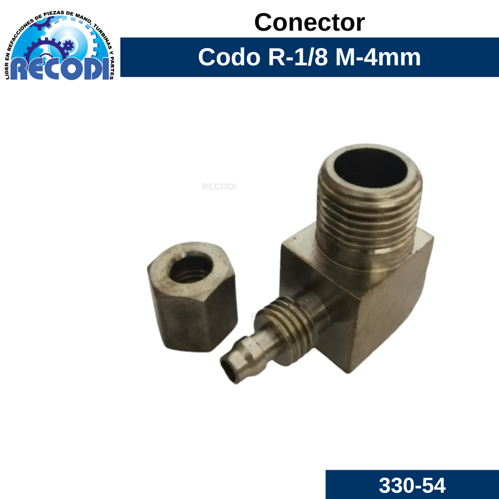 Codo cuadradro 1/8