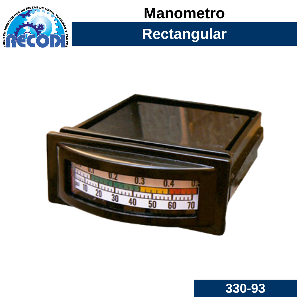 Manómetro rectangular