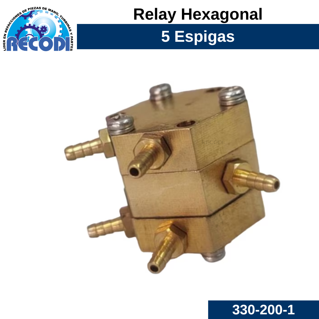 Relay hexagonal 5 espigas
