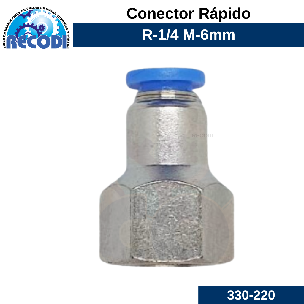 Conector rápido 1/4*6mm