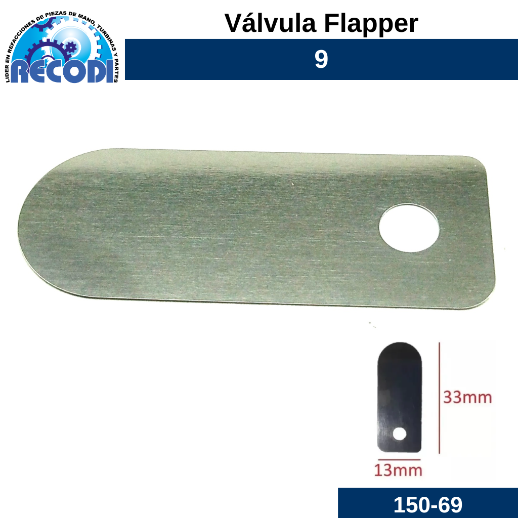 Válvula flapper 9