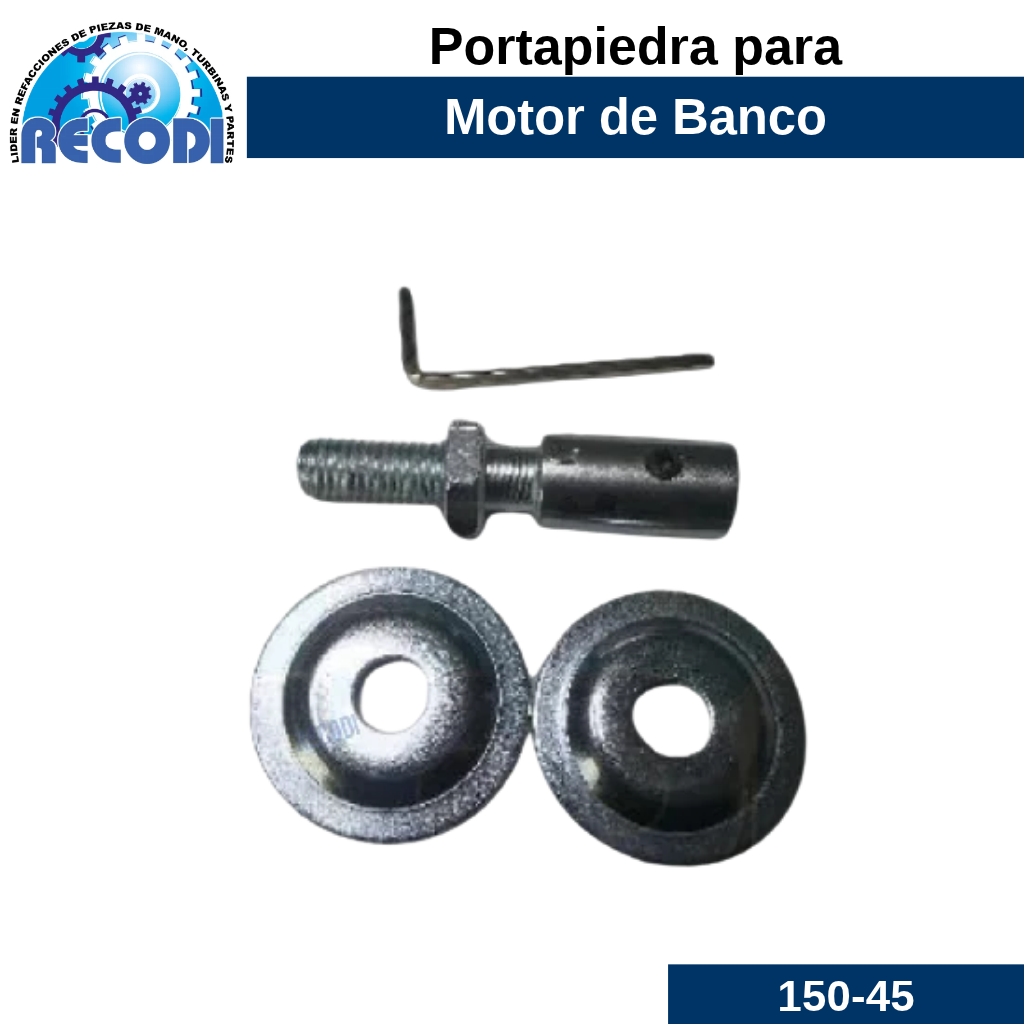 Porta piedra motor de banco