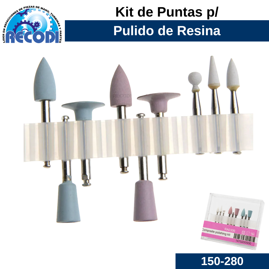 Kit puntas p/resina