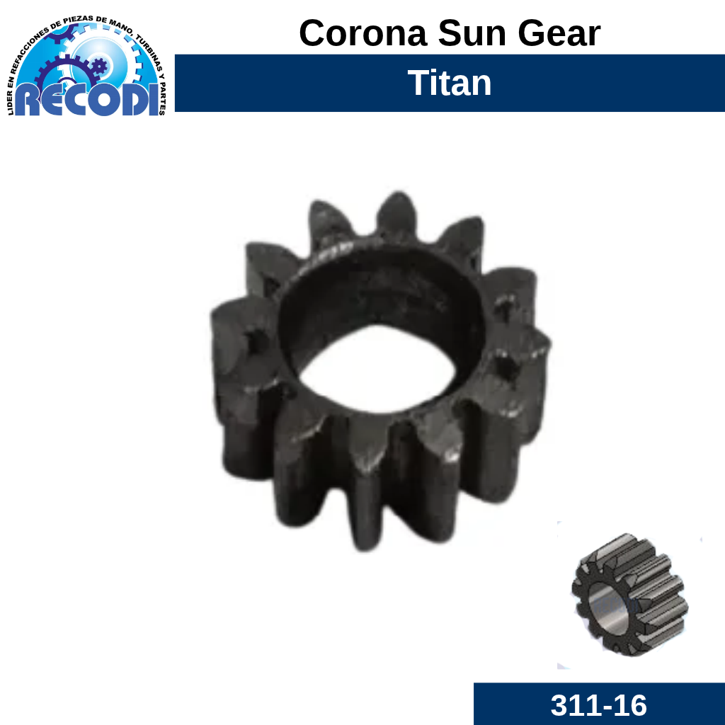 Corona sun gear c/u