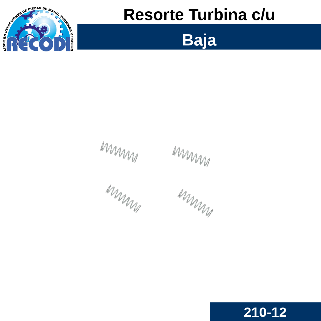 Resorte p/ baja