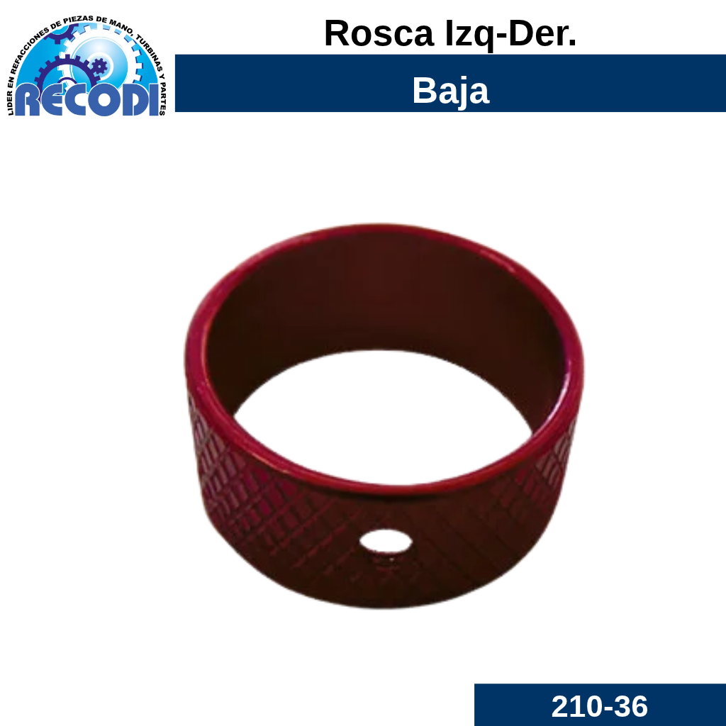 Anillo cambios p/ baja